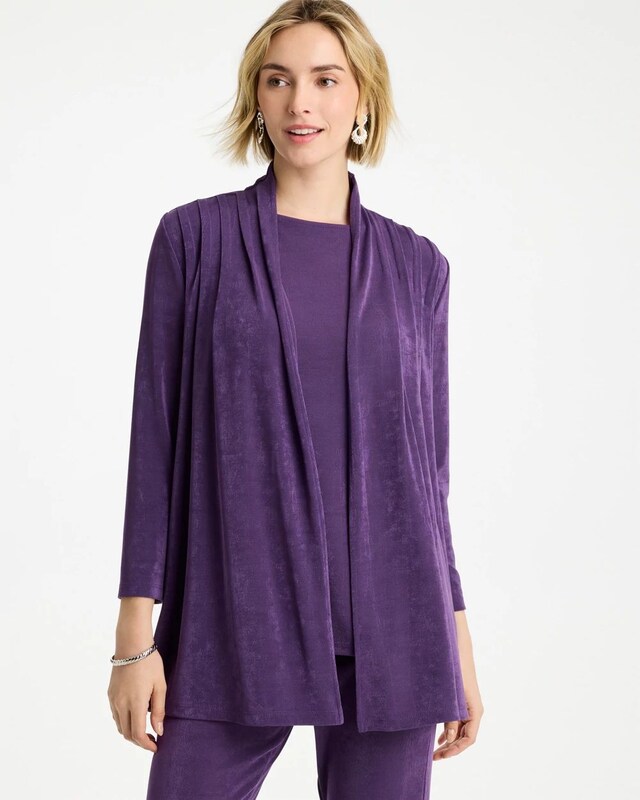 Travelers Pleat Front Knit Jacket
